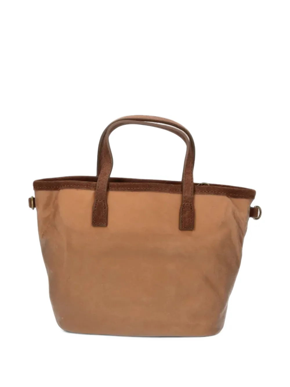 MC2 Saint Barth City bag mini logo-patch tote bag - Tons neutres
