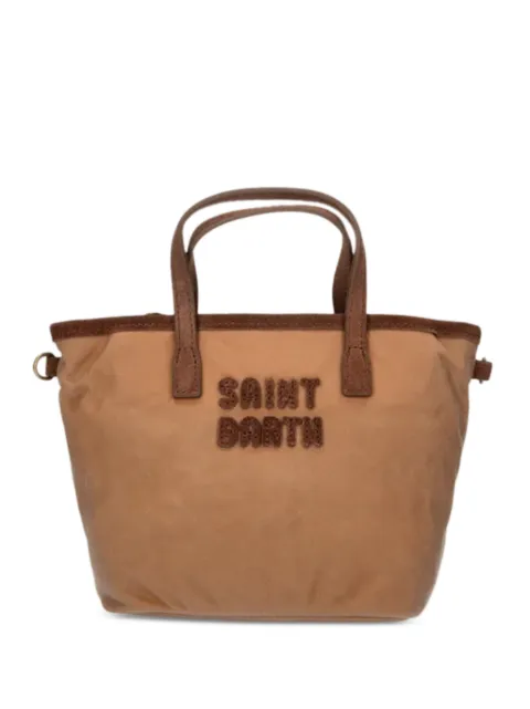 MC2 Saint Barth City Bag Mini logo-embroidered messenger bag