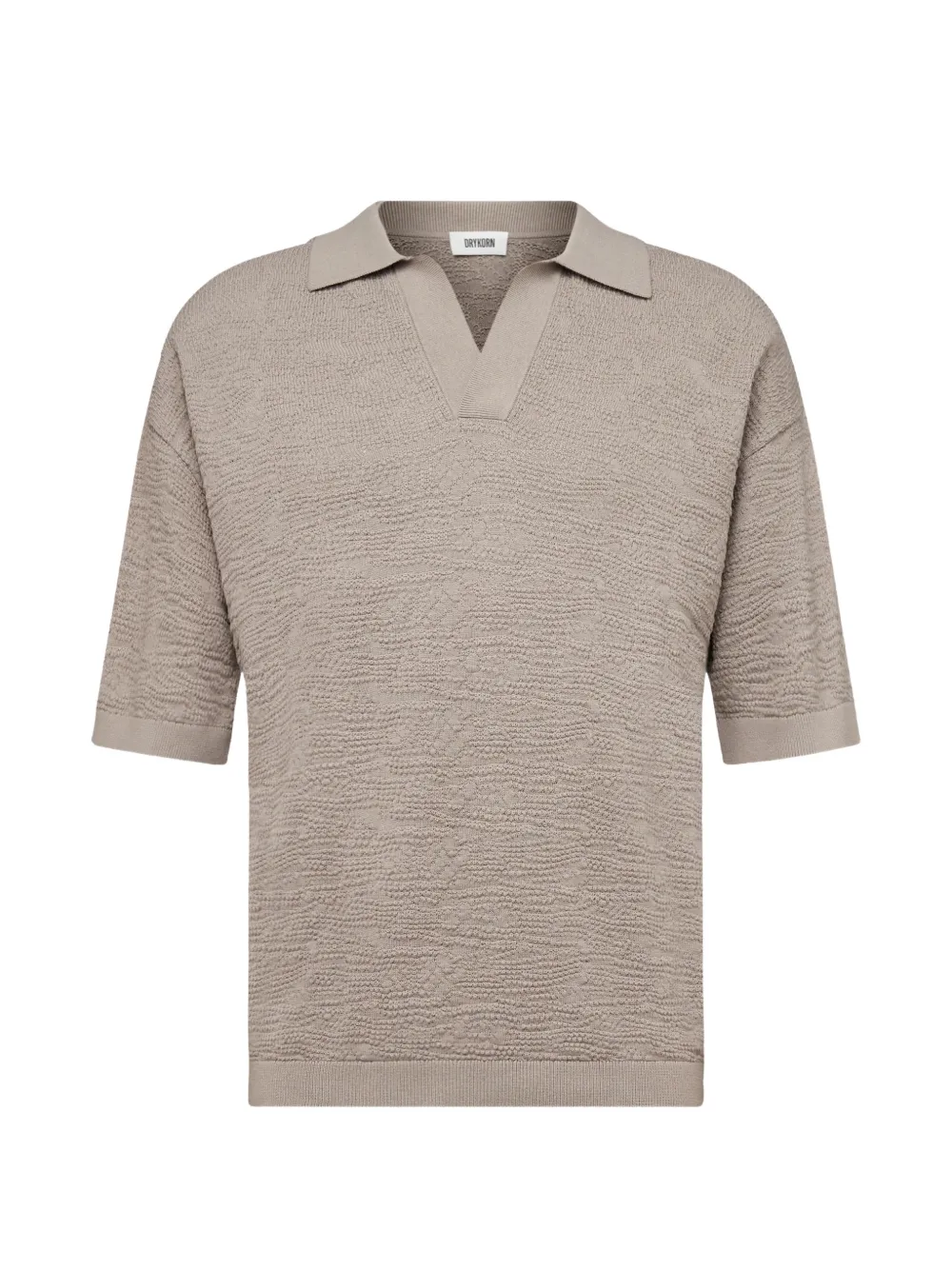 Drykorn Laurenzzo towelling-effect T-shirt - Tons neutres Drykorn Laurenzzo towelling-effect T-shirt - Tons neutres