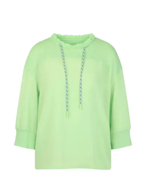 MARCCAIN drawstring ruffled-collar blouse