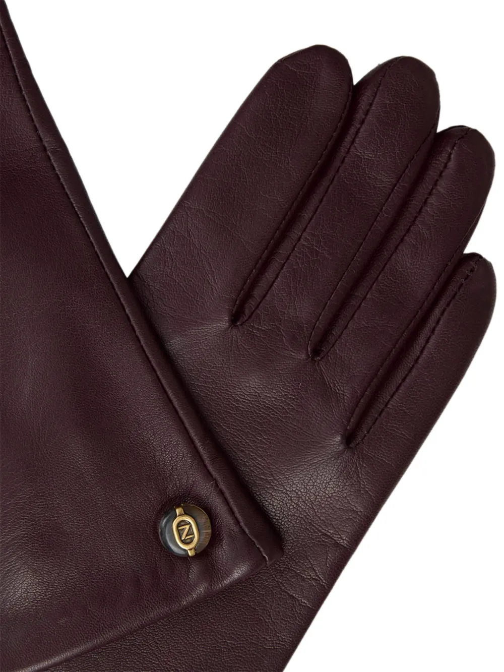 ZIMMERMANN Leren handschoenen Paars