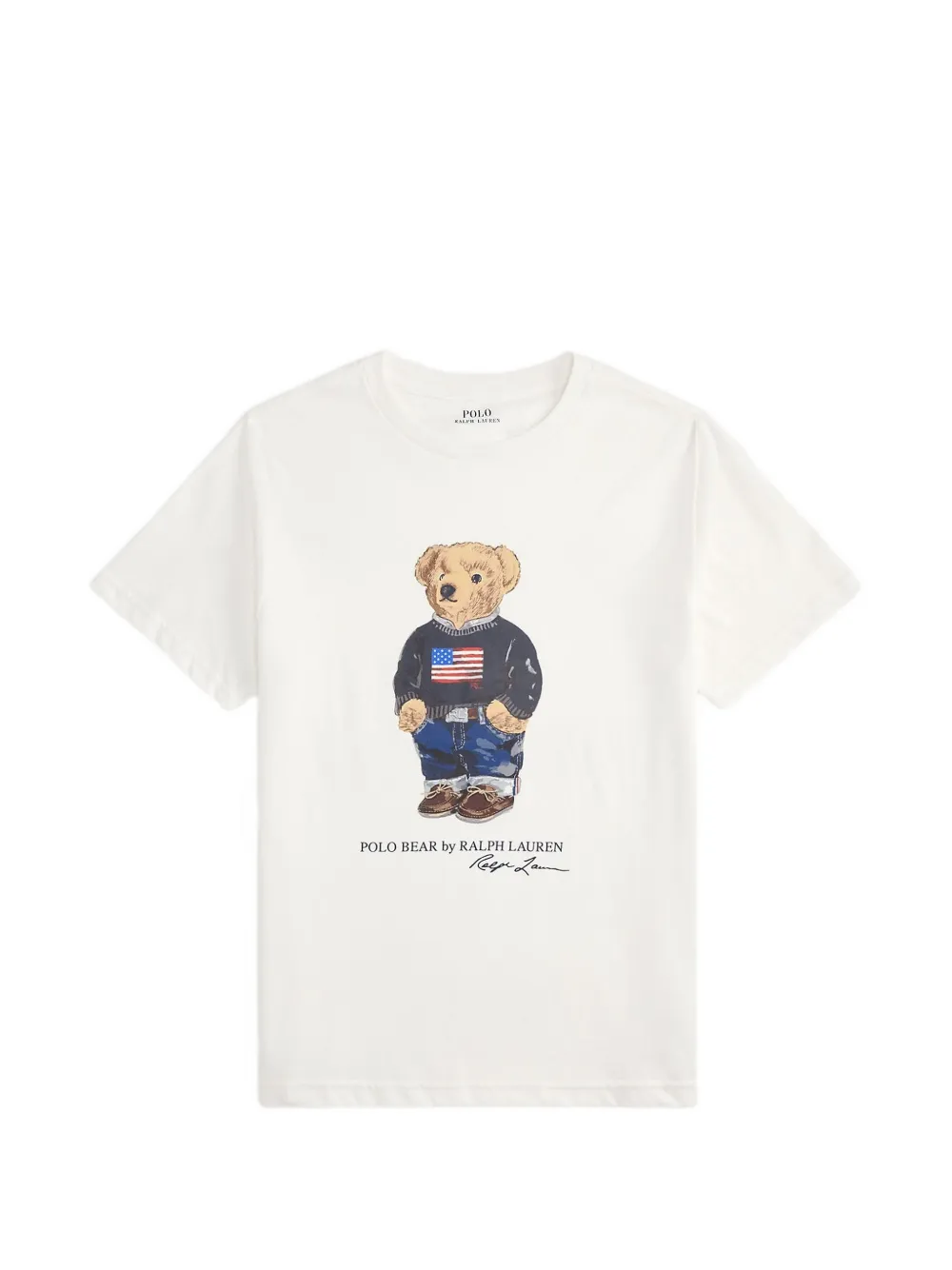 POLO RALPH LAUREN KIDS T-shirt Polo Bear con stampa grafica - Bianco