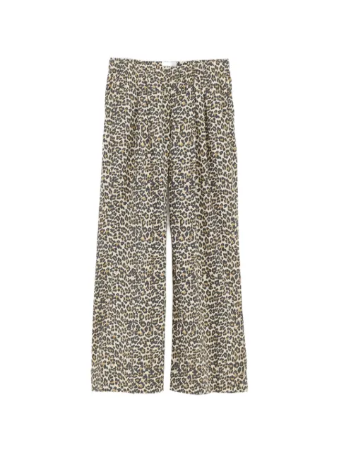Bellerose Kids leopard-print wide-leg trousers