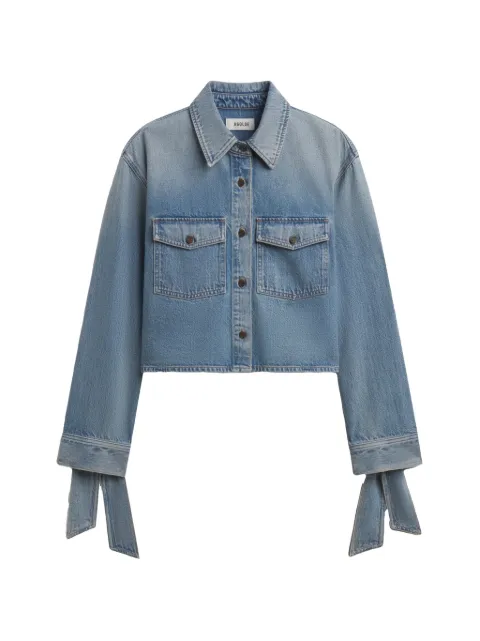 AGOLDE Hewitt tie-cuff denim shirt