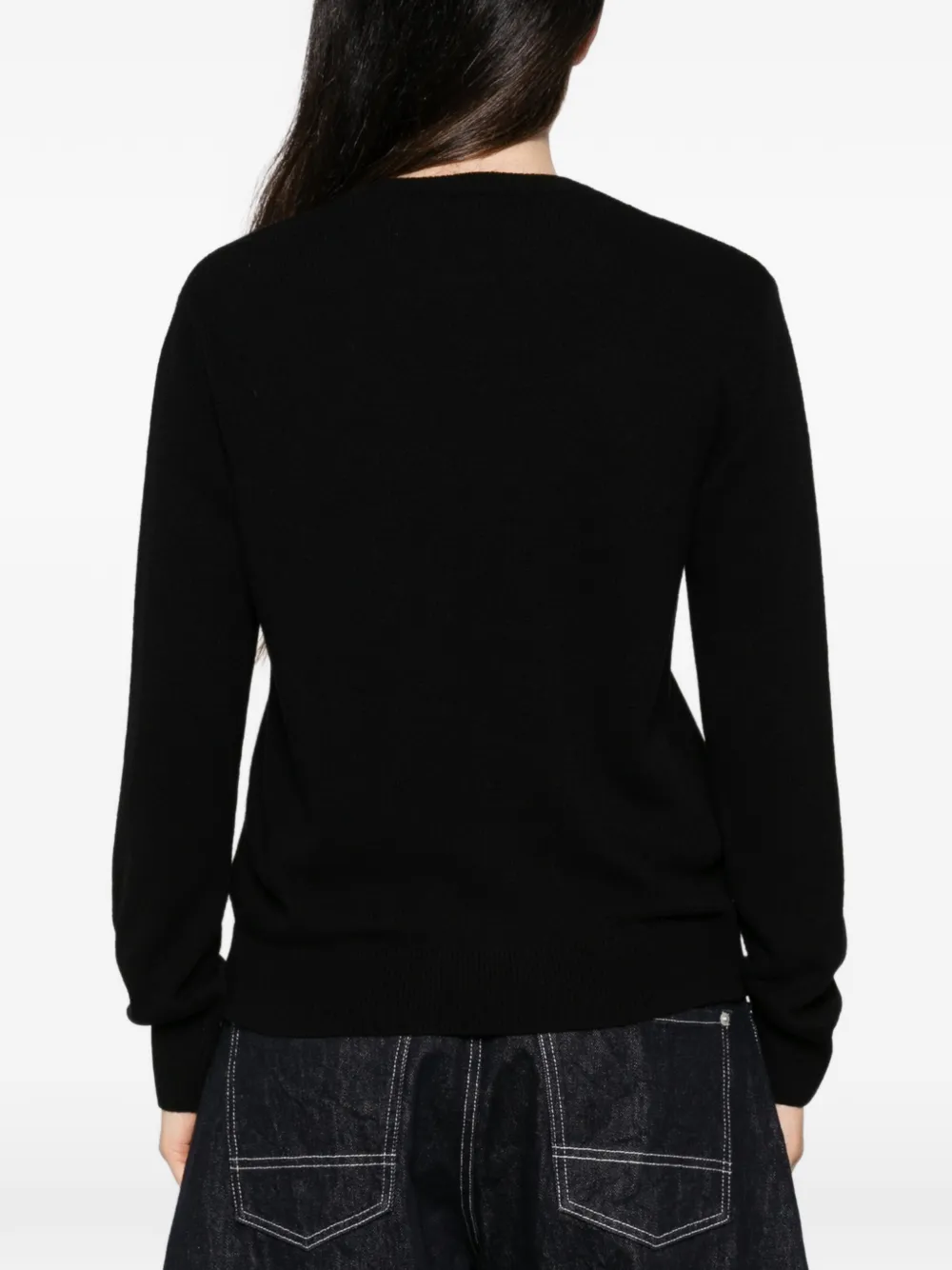 MC2 Saint Barth slogan-embroidered sweater Zwart