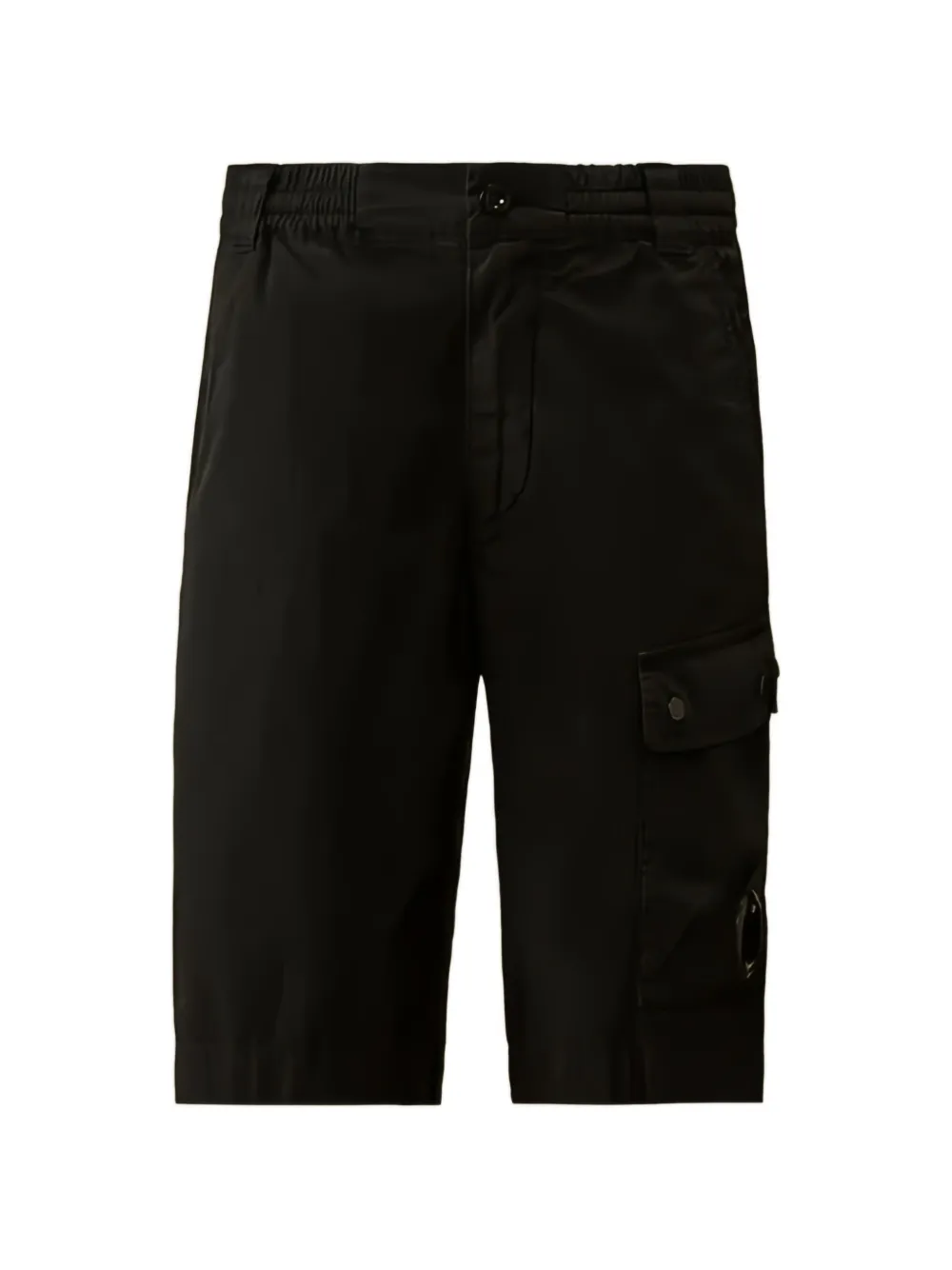 C.P. Company Kids lens-detail cotton cargo shorts - Noir C.P. Company Kids lens-detail cotton cargo shorts - Noir