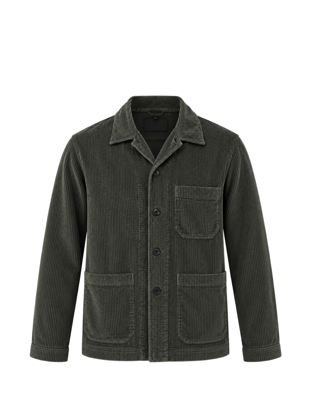 HARTFORD Perry corduroy-texture button-up jacket - Vert HARTFORD Perry corduroy-texture button-up jacket - Vert