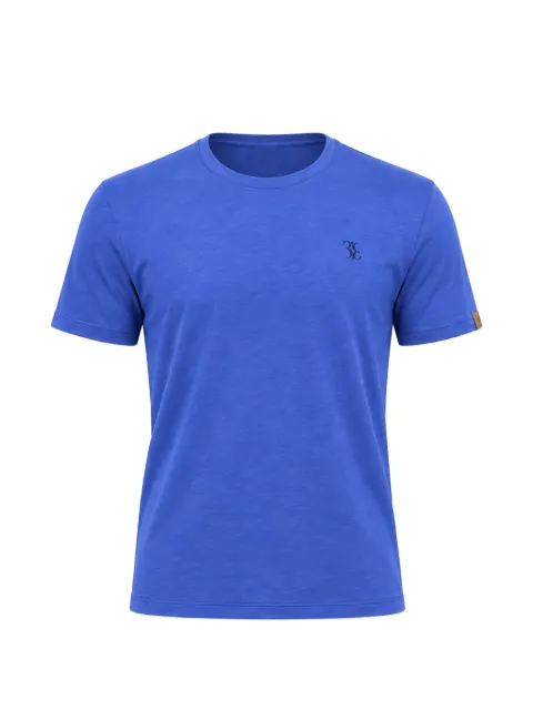 Billionaire logo-embroidered slub-texture T-shirt