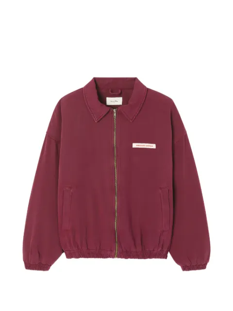 American Vintage logo-patch zip-up jacket