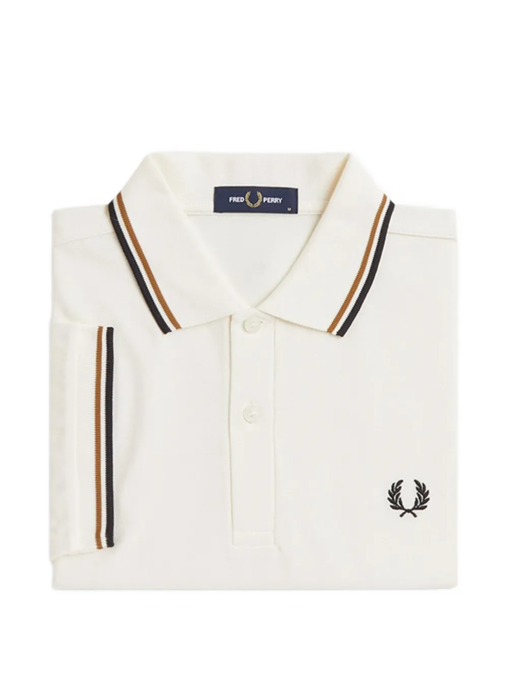 Fred Perry Poloshirt met dubbele afwerking Beige