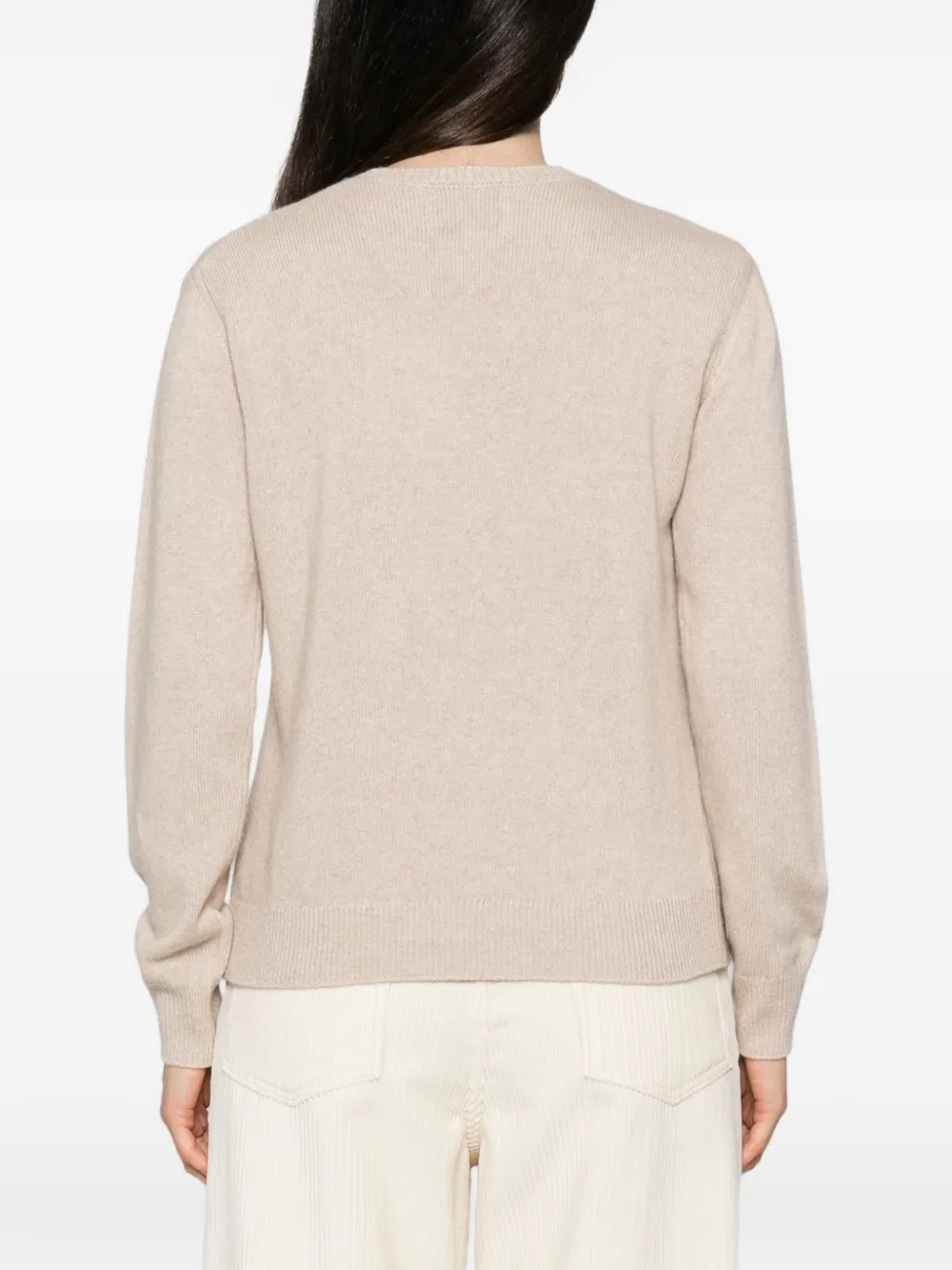MC2 Saint Barth New Queen intarsia-knit wool sweater Beige