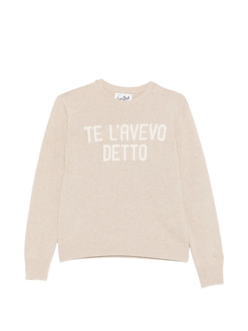 MC2 Saint Barth New Queen intarsia-knit wool sweater Beige