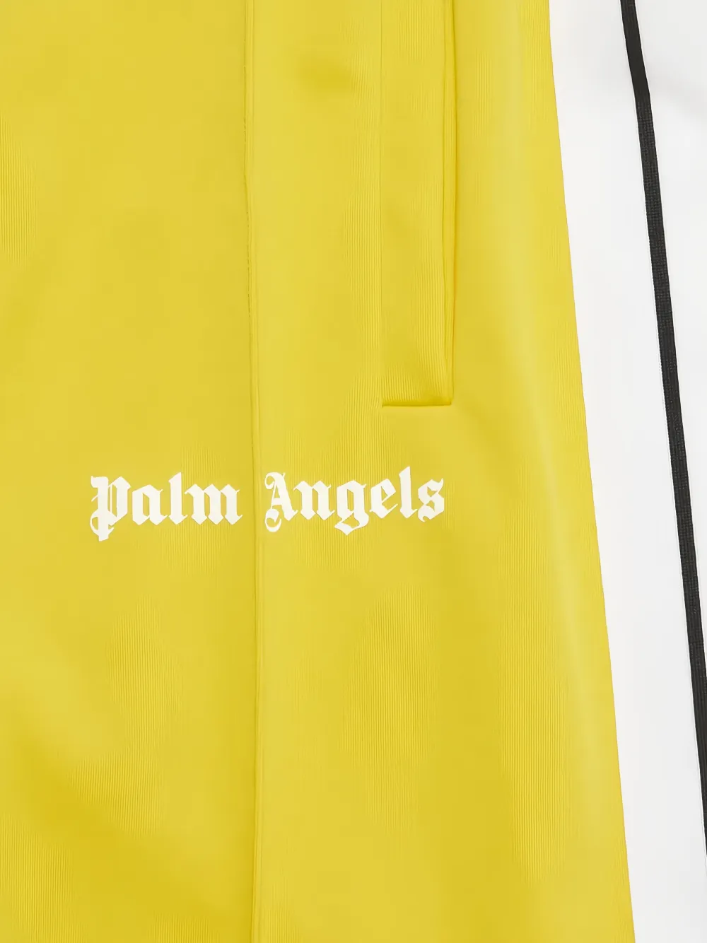 Palm Angels Shorts met logoprint Geel