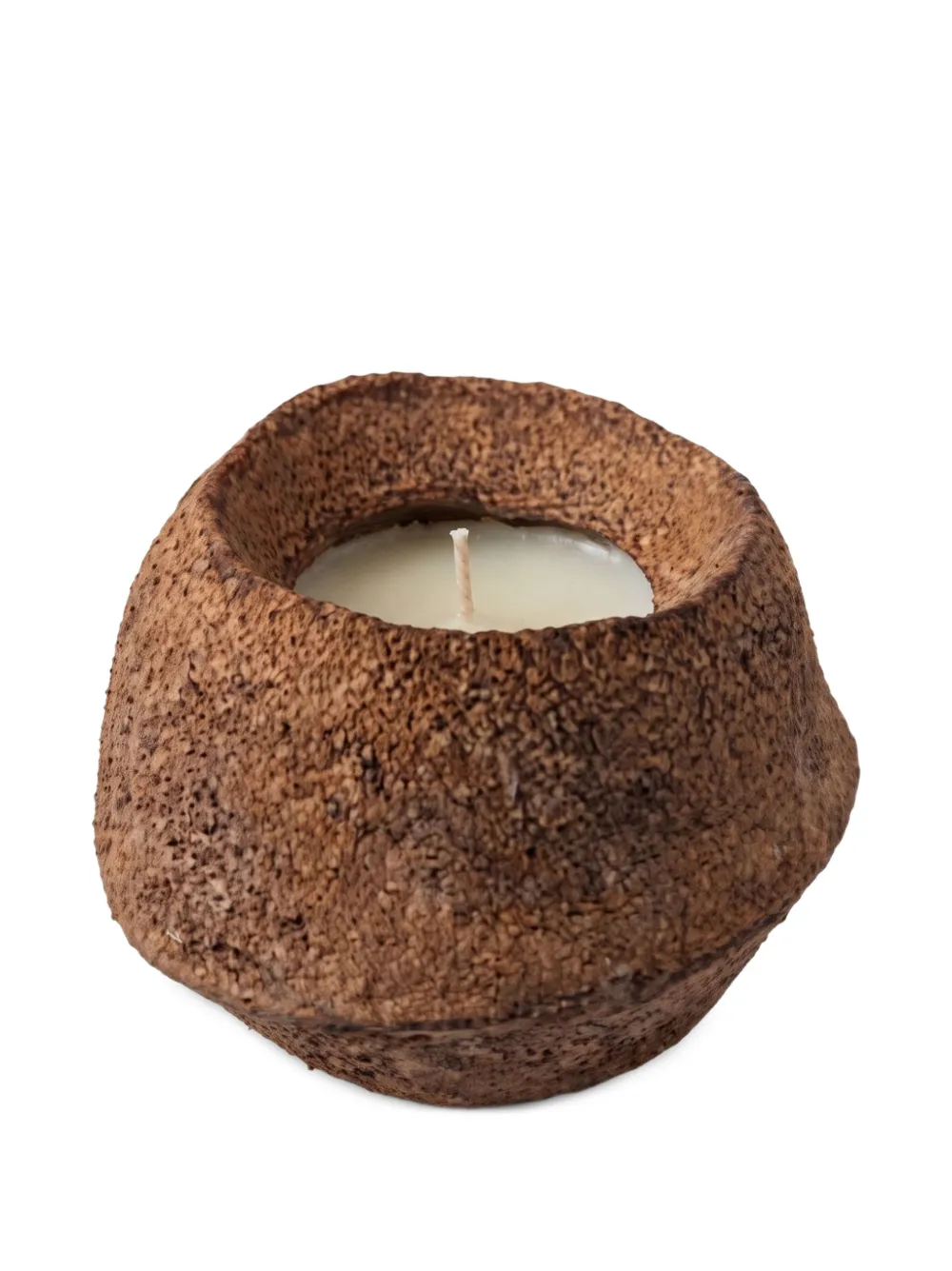ENZO DE GASPERI coconut-shell candle - Braun