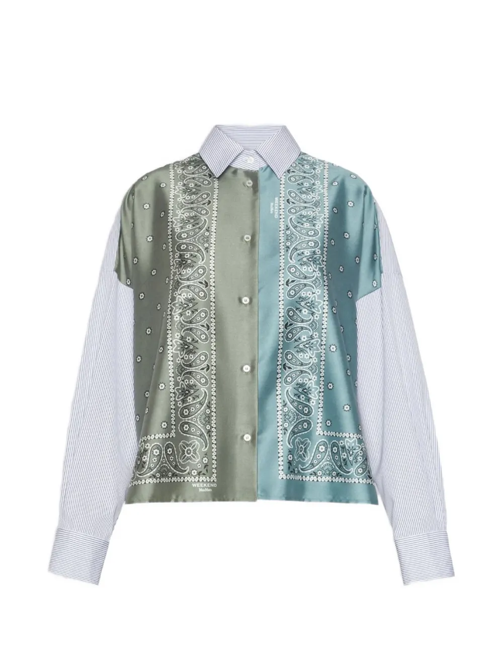 Weekend Max Mara paisley-print striped shirt - Blau