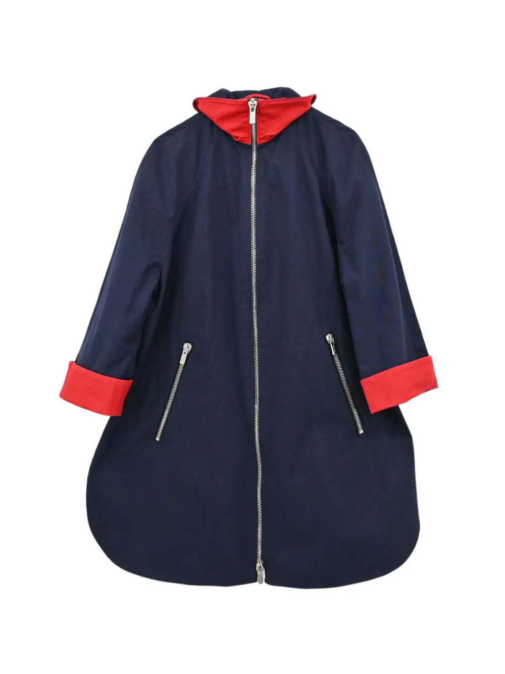 Miu Miu Pre-Owned 2015 zip-up coat - Blue