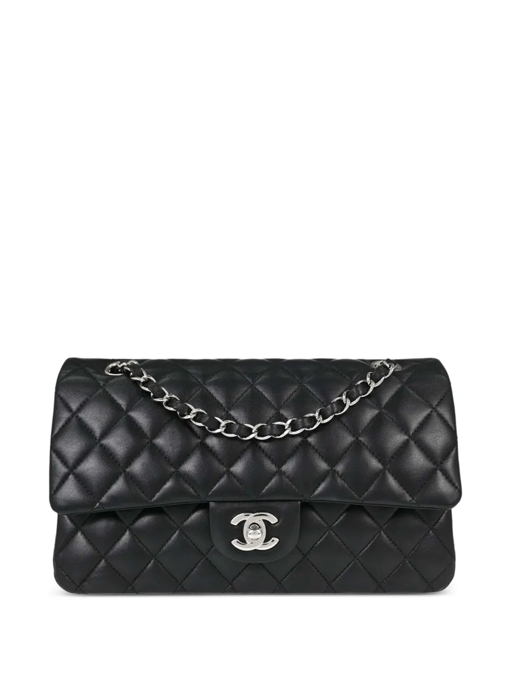 CHANEL Pre-Owned medium Classic Double Flap quilted shoulder bag - Black