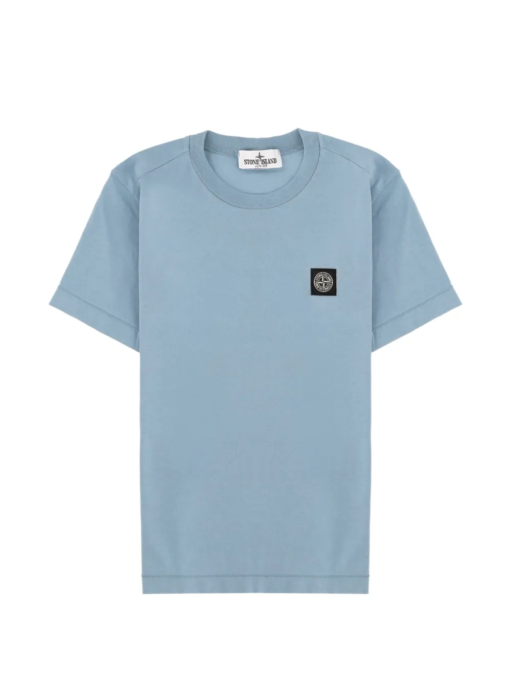 Stone Island Junior logo-patch T-shirt - Blu