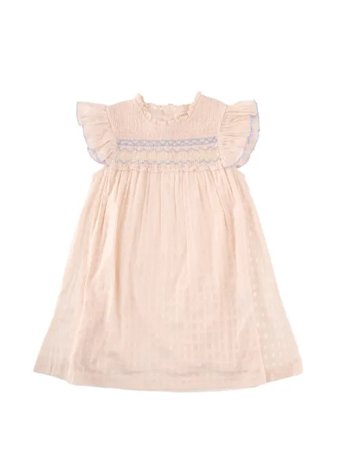 LOUISE MISHA KIDS smocked ruffled dress