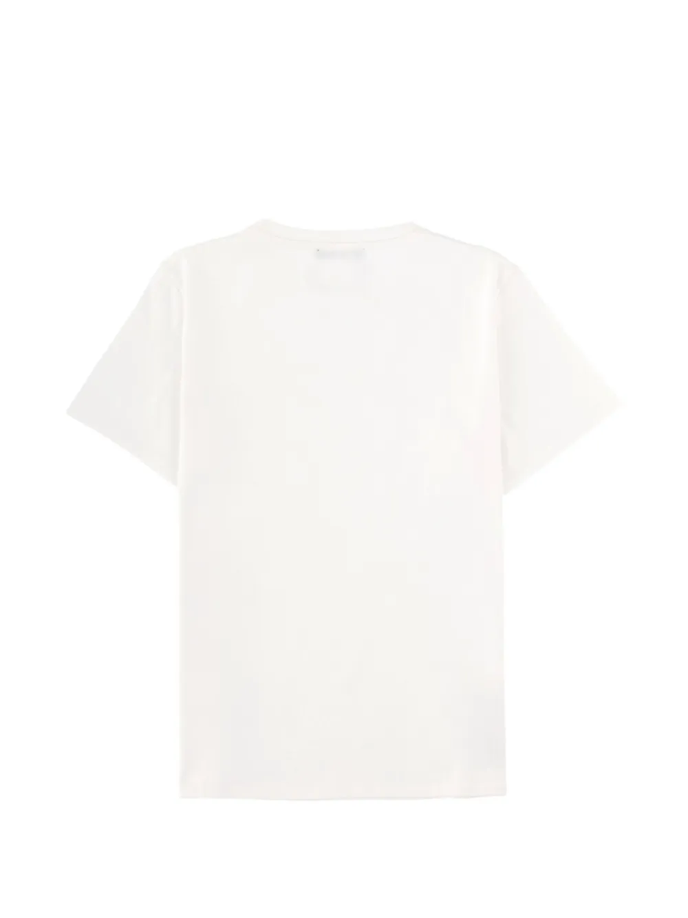 Balmain Kids Katoenen T-shirt met logoprint Wit