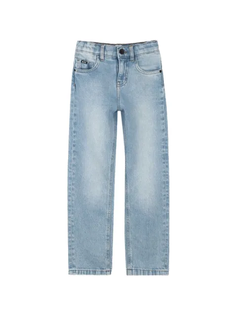 BOSS Kidswear logo-patch straight-leg jeans