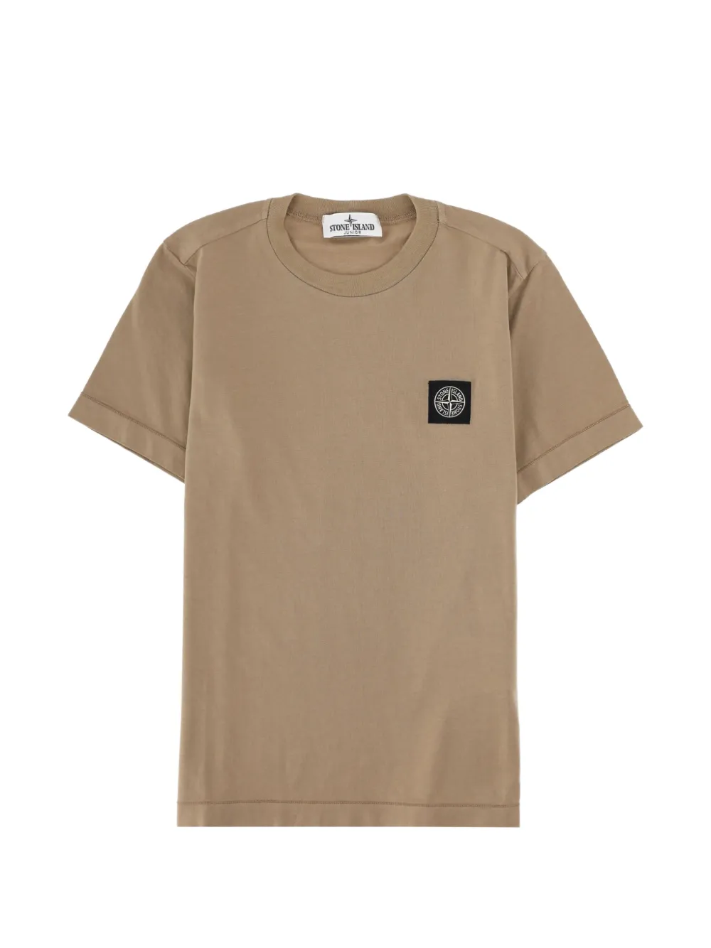 Stone Island Junior logo-patch T-shirt - Toni neutri