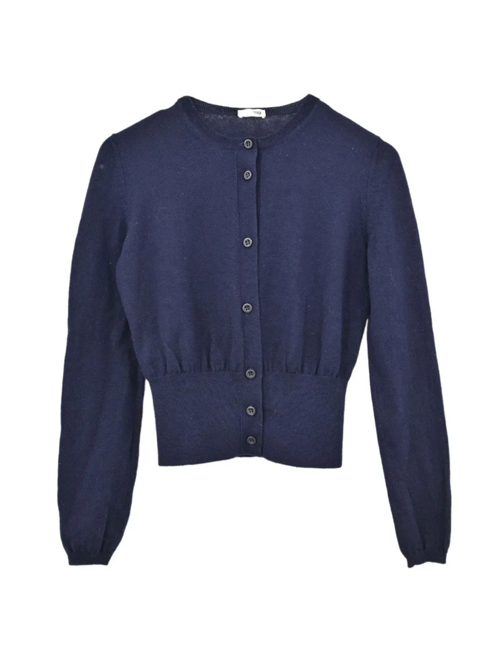 Miu Miu Pre-Owned 2012 button-up cardigan - Blu