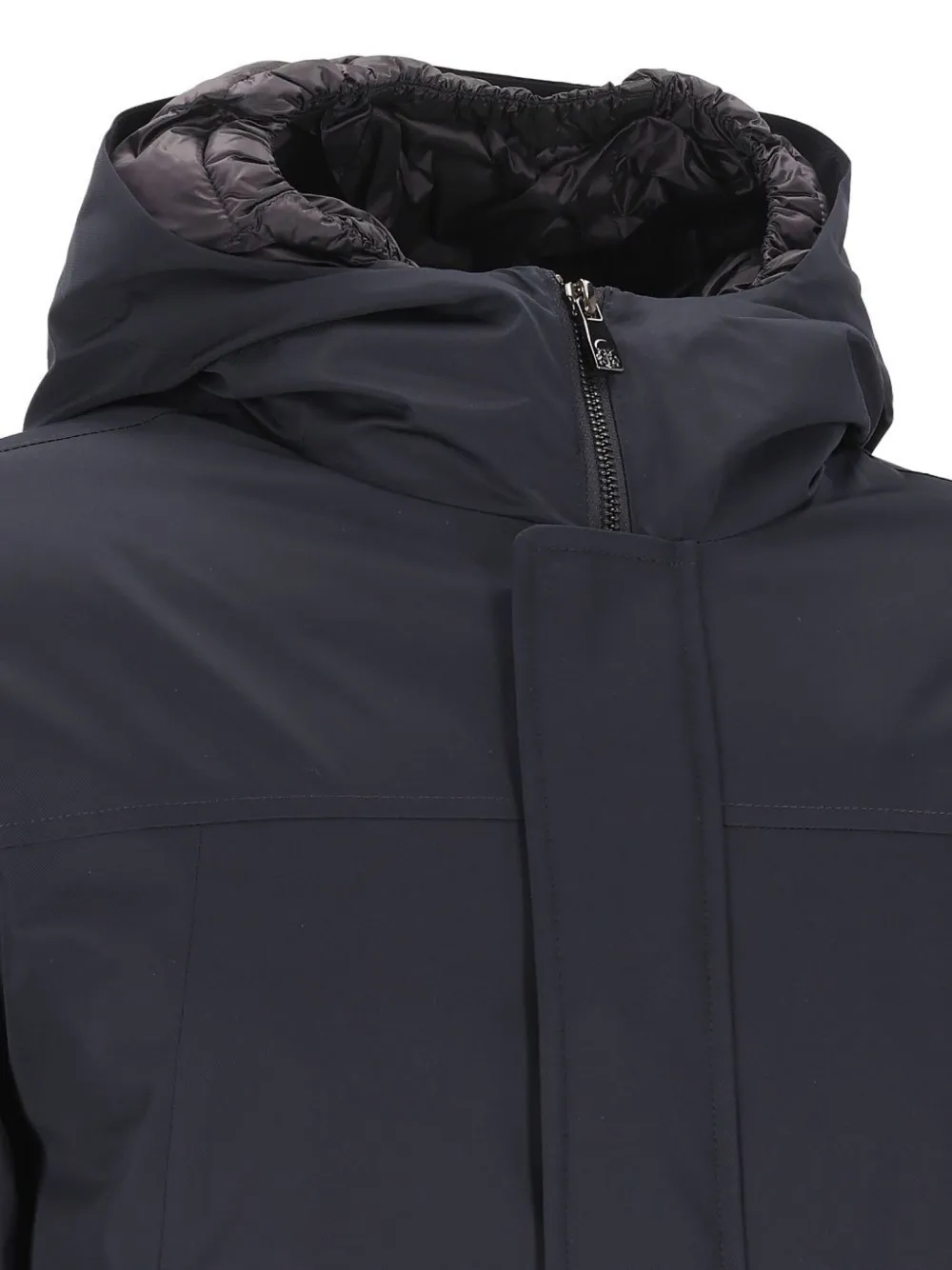 Corneliani Jas met capuchon Blauw
