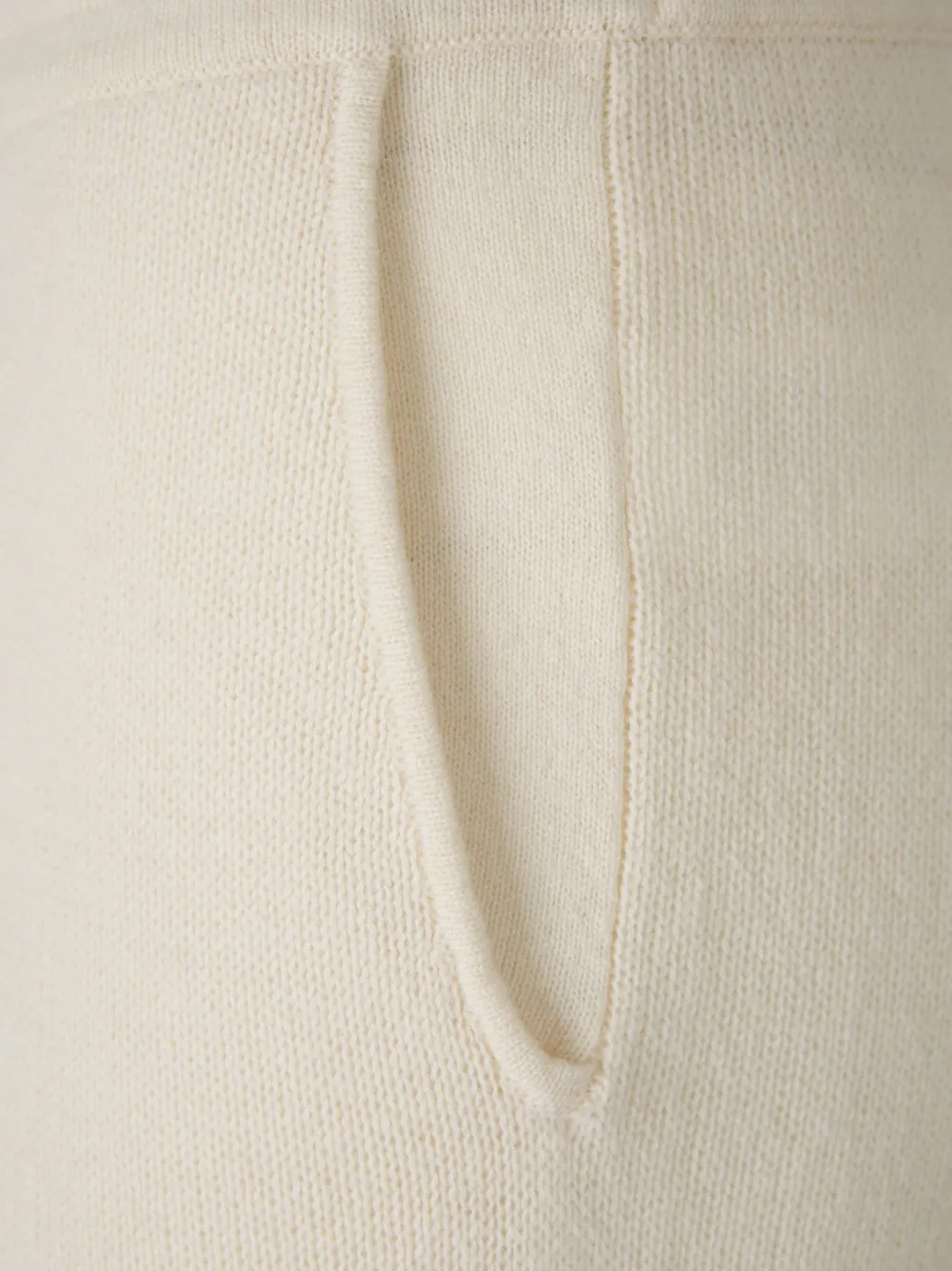 Sporty & Rich crystal-embellished knitted trousers Beige
