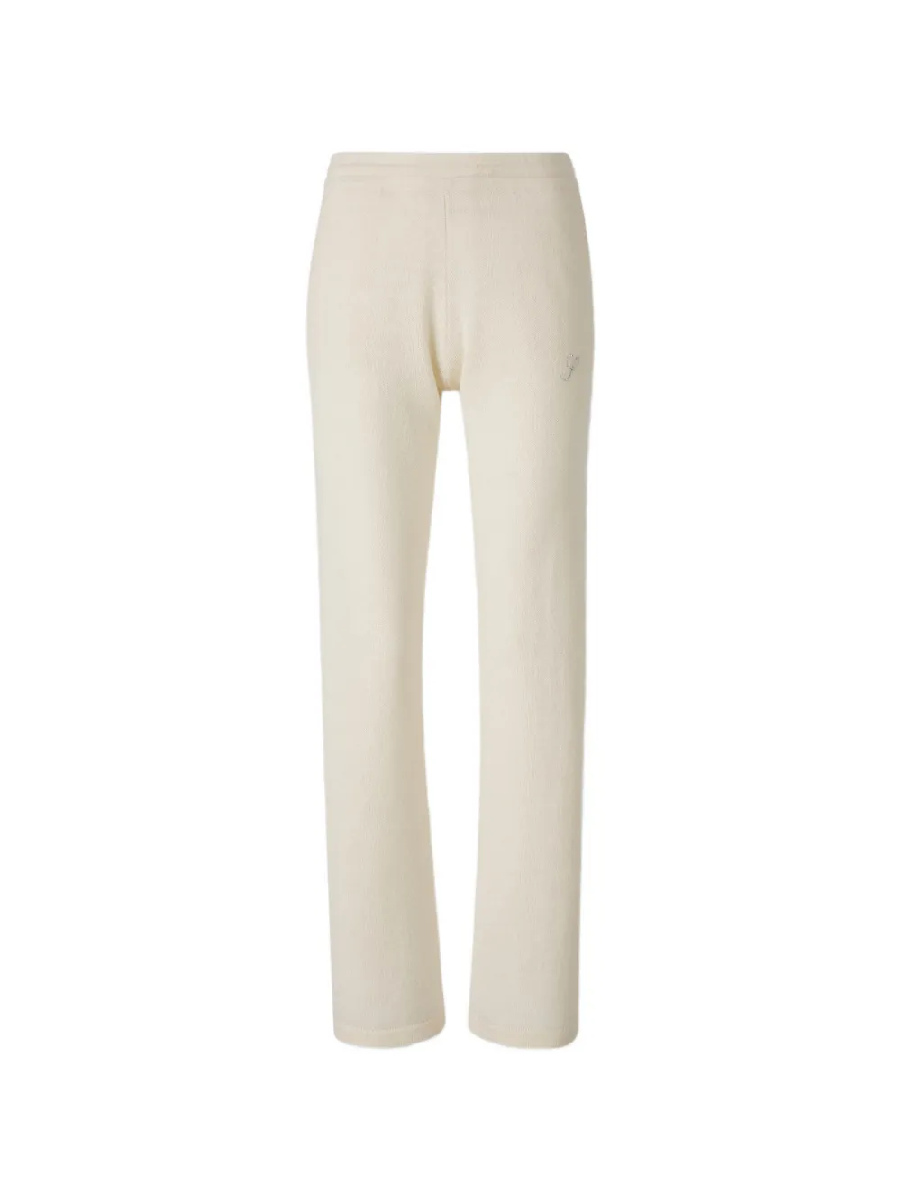 Sporty & Rich crystal-embellished knitted trousers - Nude