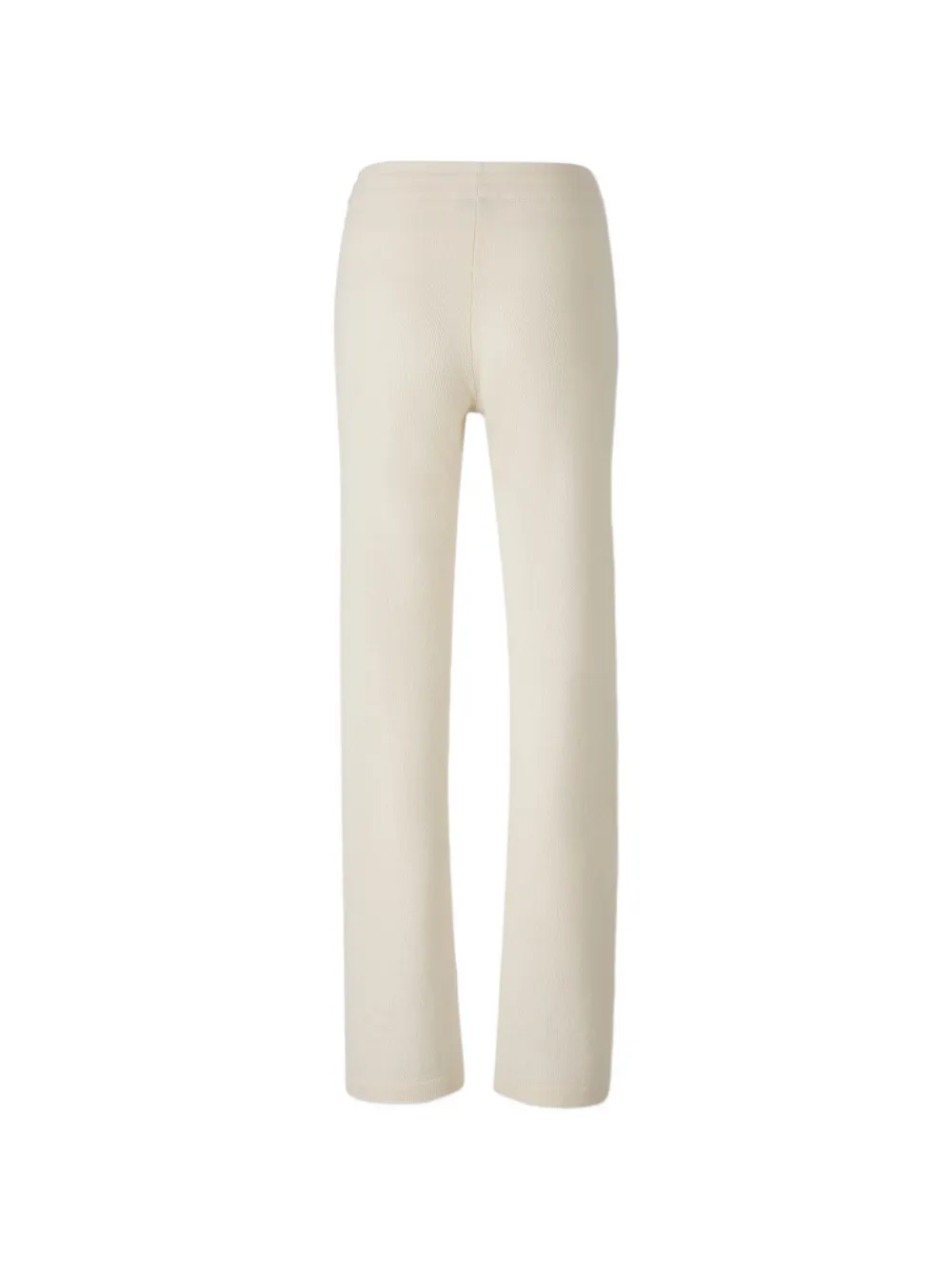 Sporty & Rich crystal-embellished knitted trousers Beige