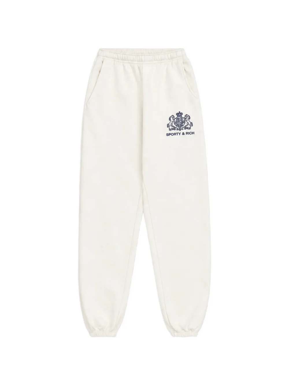 Sporty & Rich Brianno SR Hotel logo-print track pants - Bianco