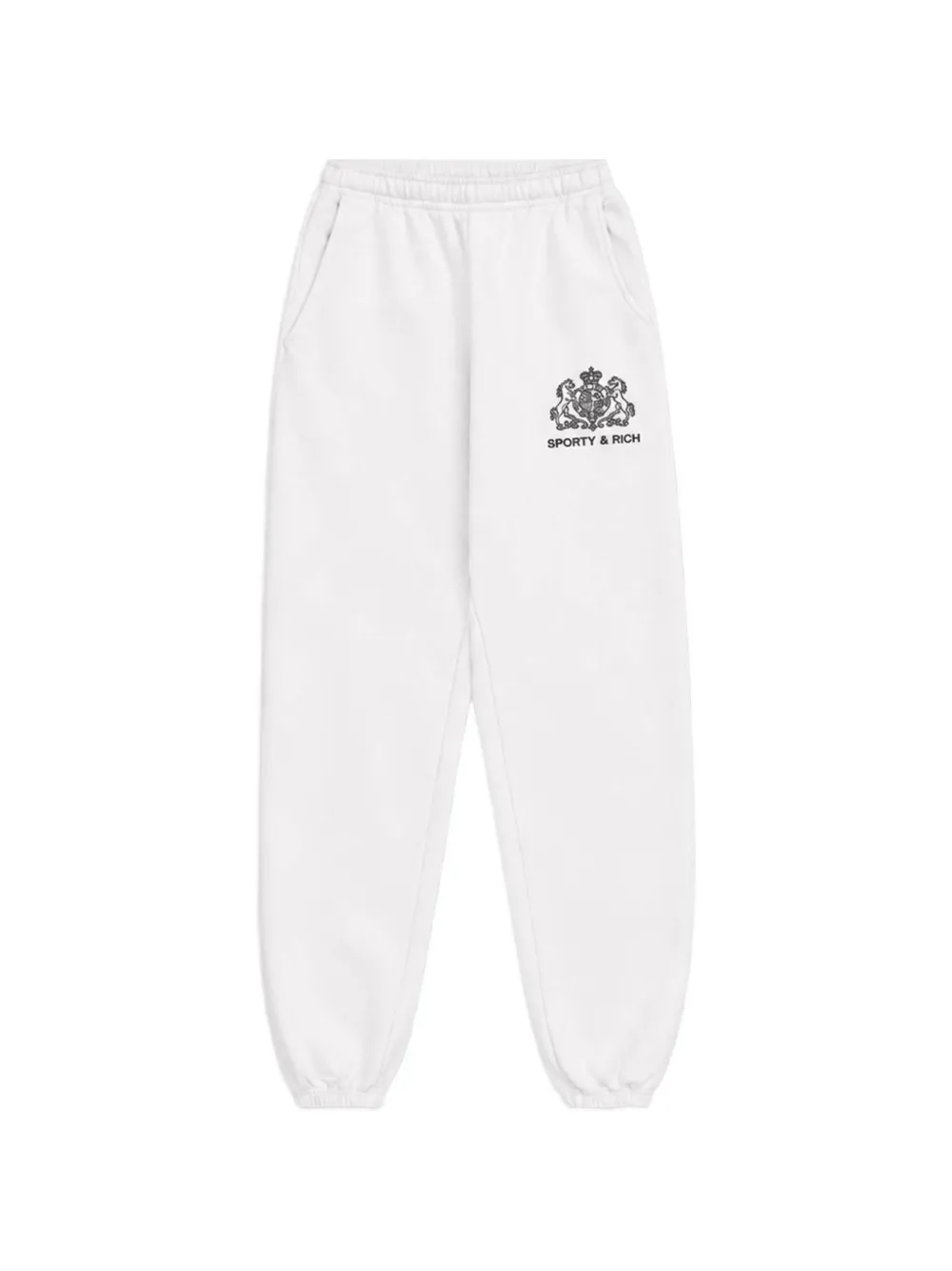 Sporty & Rich Brianno SR Hotel logo-print track pants - Bianco