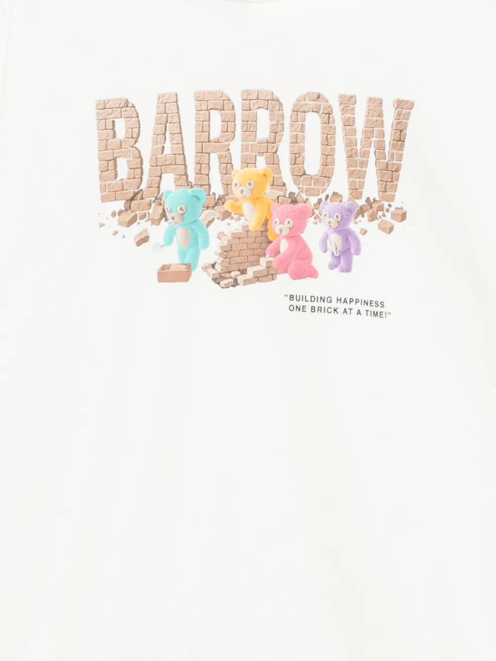 BARROW graphic-print hoodie Wit