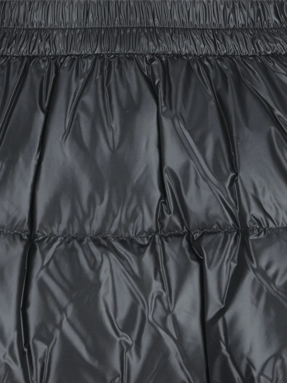 Moncler quilted flared midi skirt Zwart