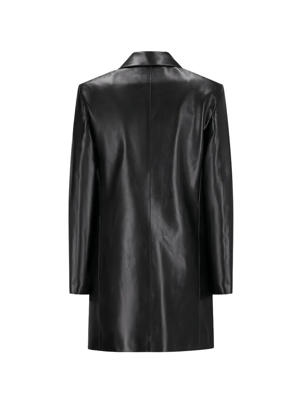 Jil Sander Leren jack Zwart