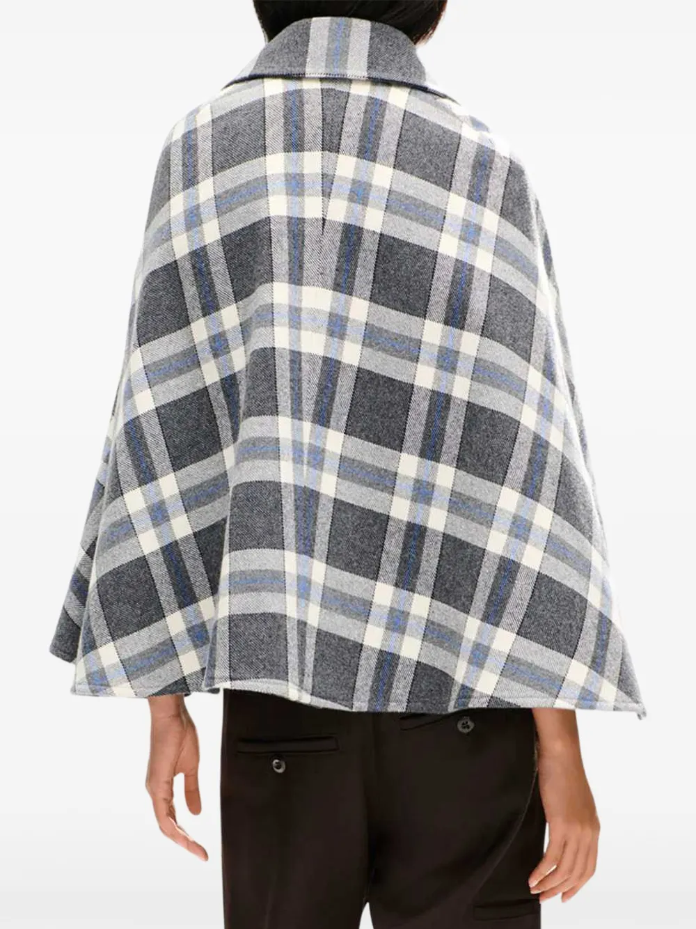 Kenzo Checks militaire cape Grijs