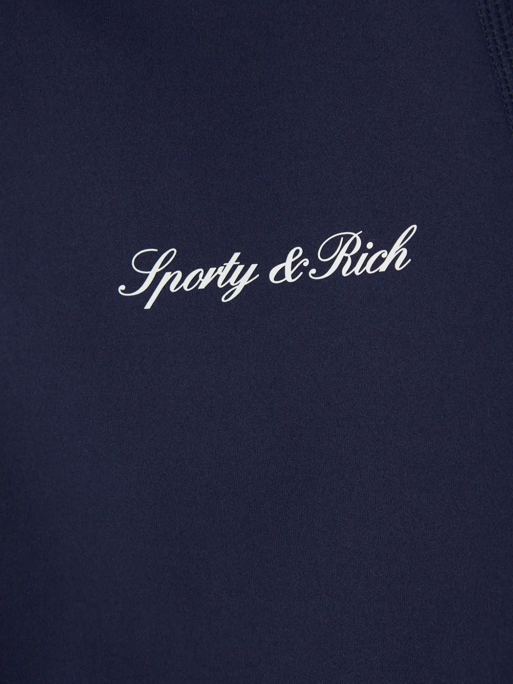Sporty & Rich Freya logo-print zip-up jacket Blauw