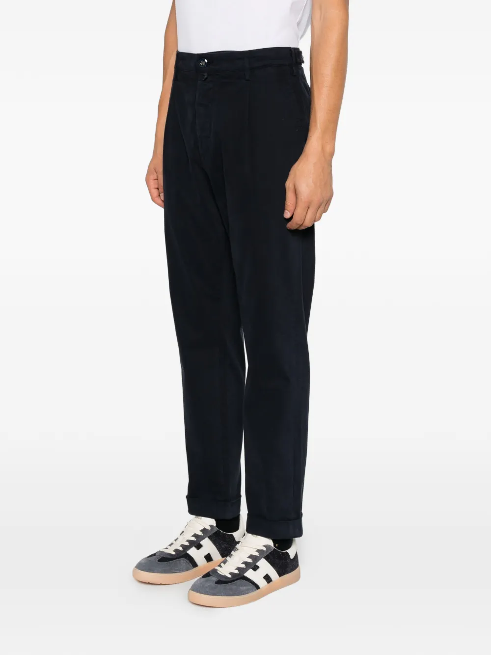 Jacob Cohën Henry slim-fit cropped trousers Blauw