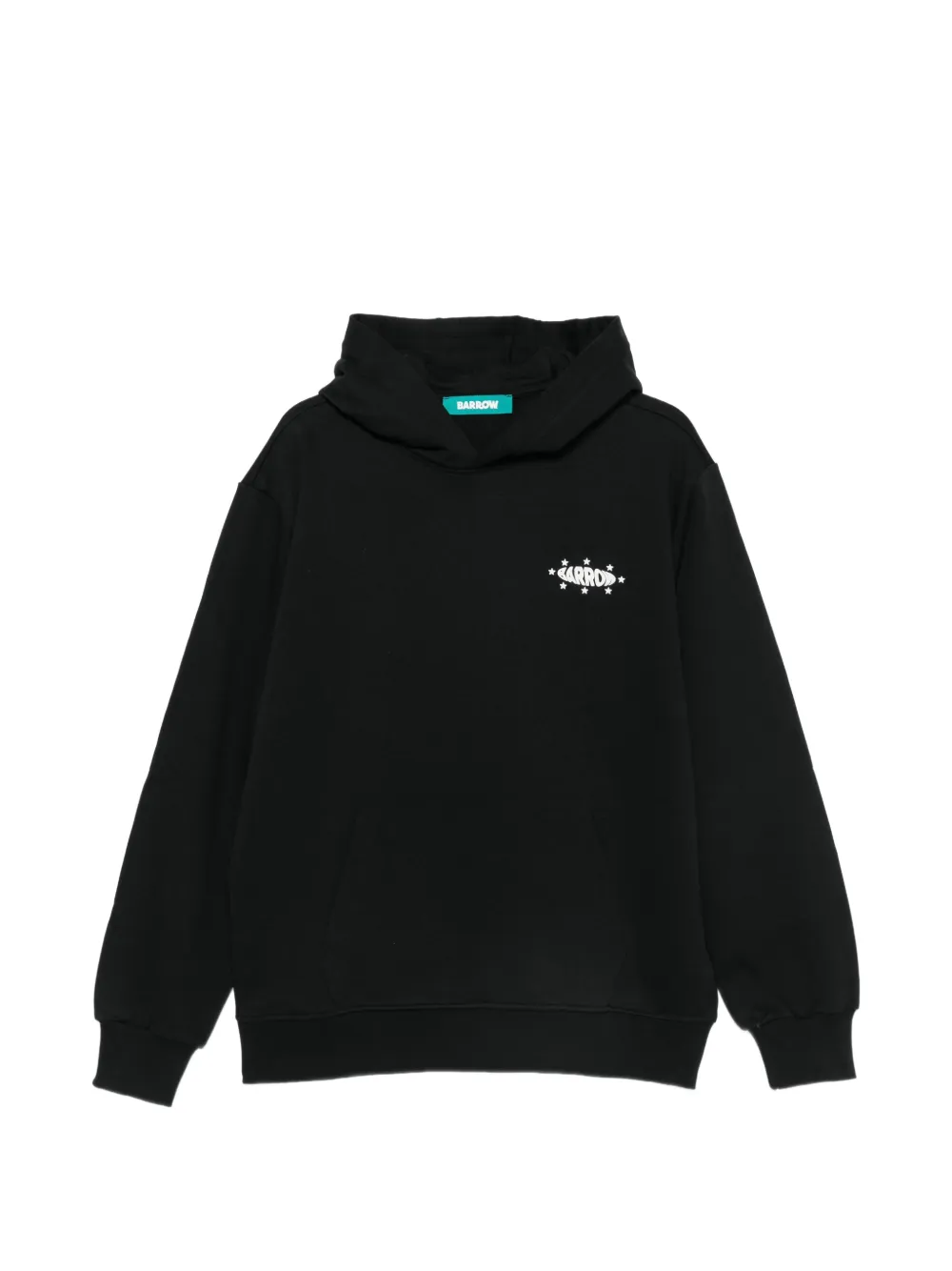 BARROW logo-print pouch-pocket hoodie Zwart