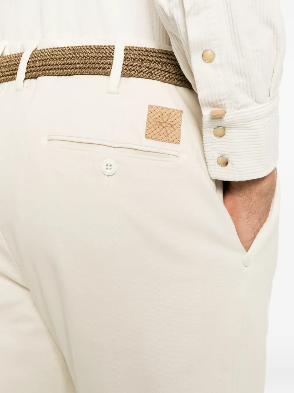 Jacob Cohën Henry pleated straight-leg trousers Beige