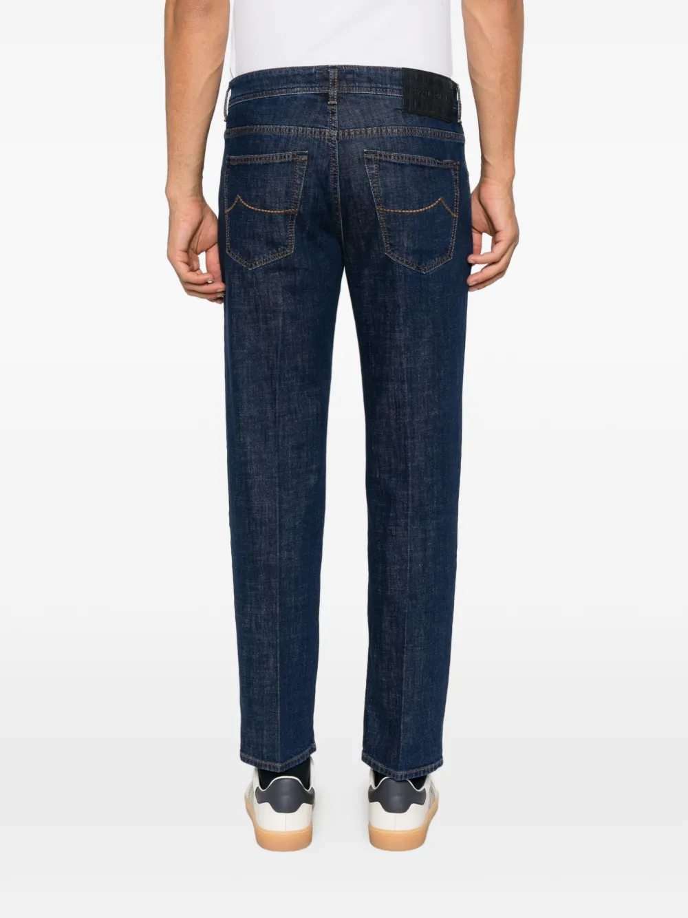 Jacob Cohën Scott slim-fit cropped jeans Blauw