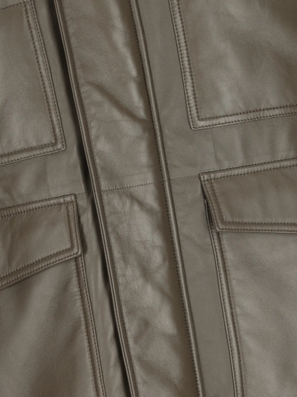 LOEWE corduroy-collar hooded jacket Groen