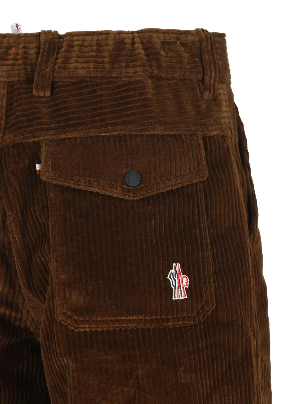 Moncler Grenoble ribbed-velvet trousers Bruin