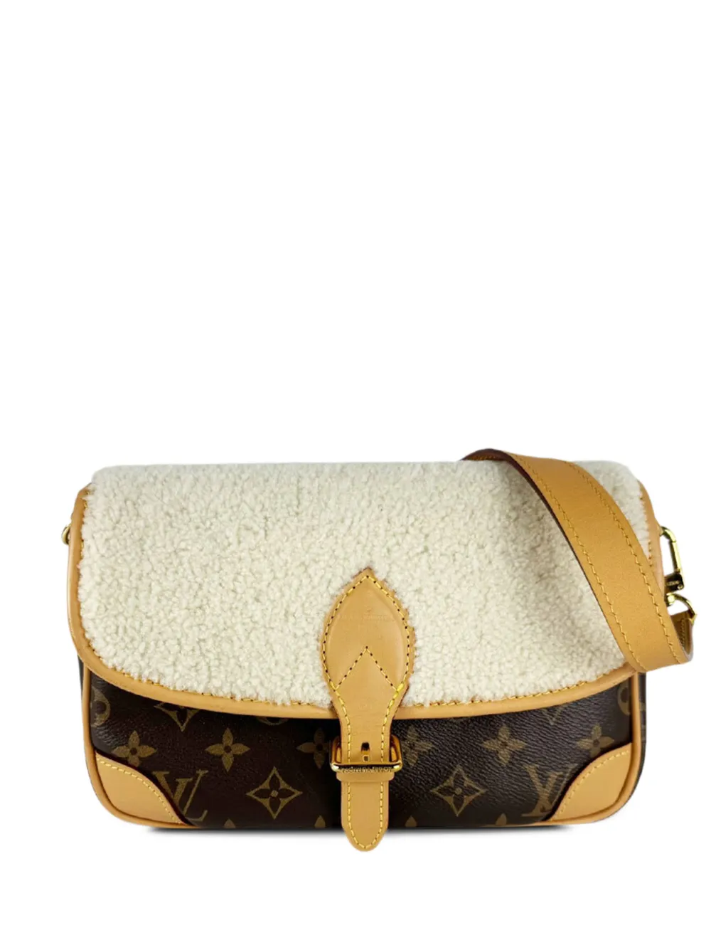 Louis Vuitton Pre-Owned 2021-2026 Monogram Shearling Diane satchel - Brown
