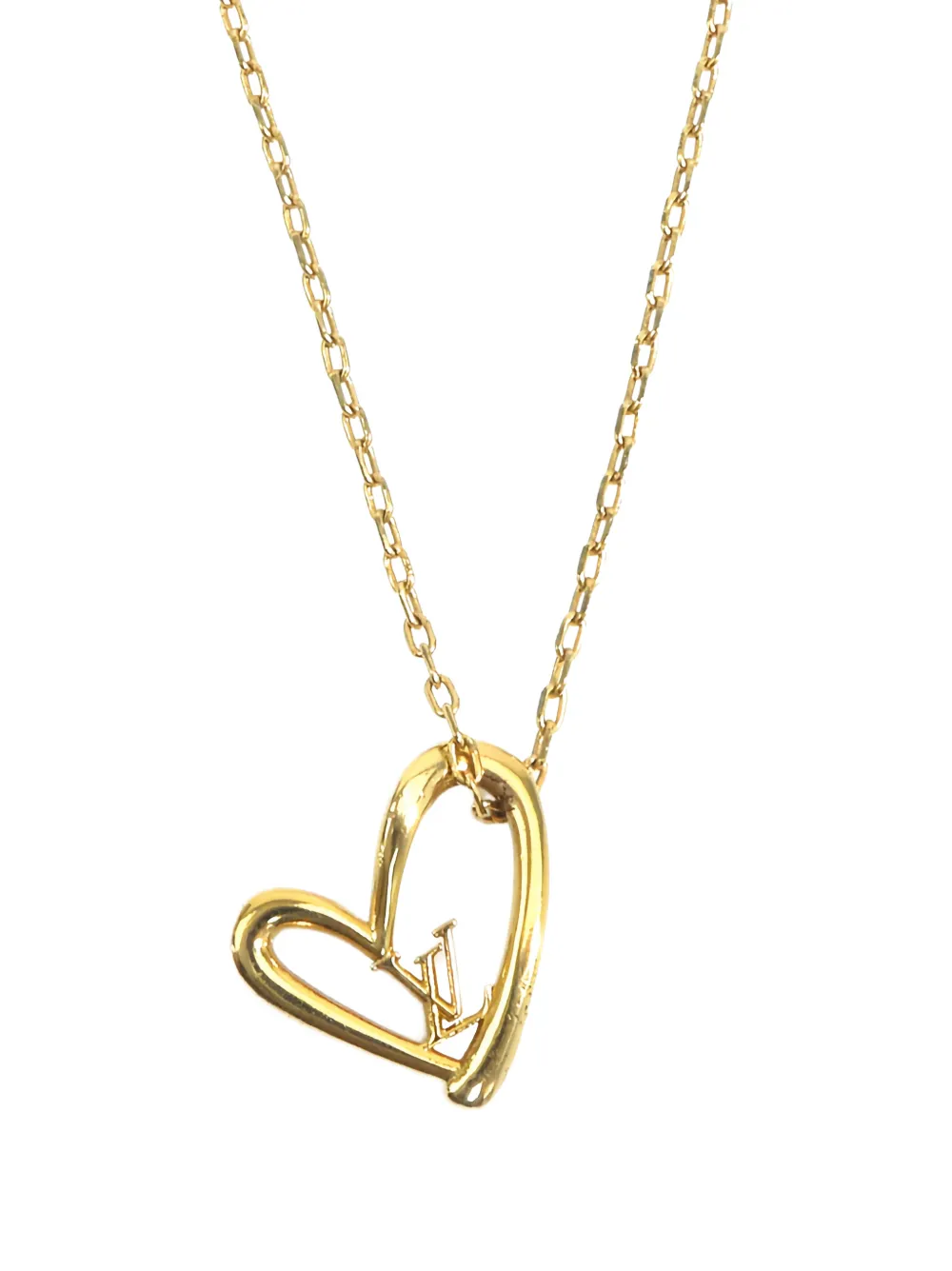 Louis Vuitton Pre-Owned 2021 Gold Plated Collier Fall in Love Pendant Necklace costume necklace - Oro