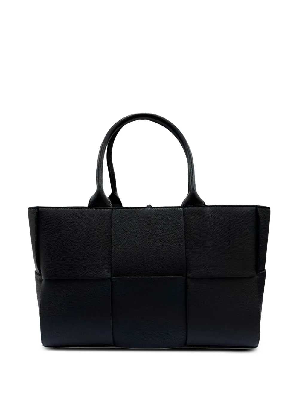Bottega Veneta Pre-Owned 2012-2026 Small Grained Calfskin Maxi Intrecciato Arco tote bag - Schwarz