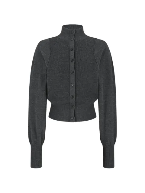Amomento ribbed-knit wool cardigan