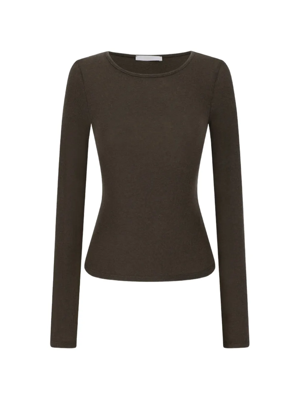 Amomento round-neck long-sleeve T-shirt - Marron Amomento round-neck long-sleeve T-shirt - Marron