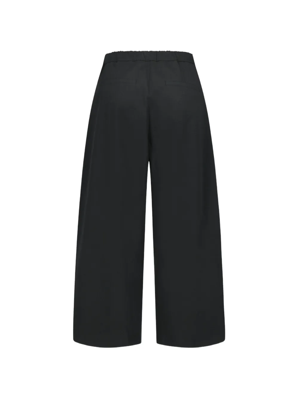 Amomento Geplooide broek Zwart